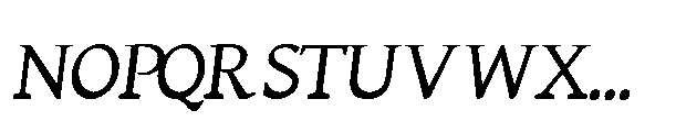 Omnella Medium Italic Font UPPERCASE