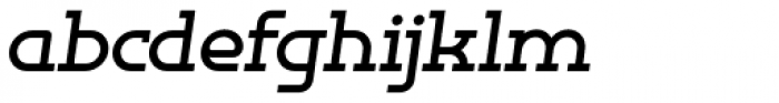 Omni Serif Bold Slanted Font LOWERCASE