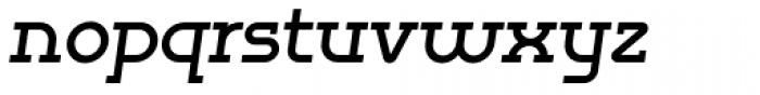 Omni Serif Bold Slanted Font LOWERCASE