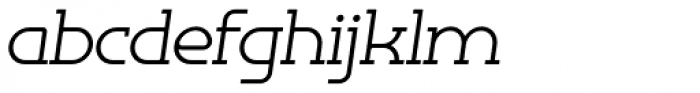 Omni Serif Light Slanted Font LOWERCASE