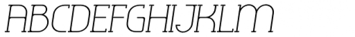 Omni Serif Thin Slanted Font UPPERCASE