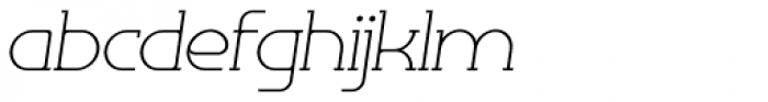 Omni Serif Thin Slanted Font LOWERCASE