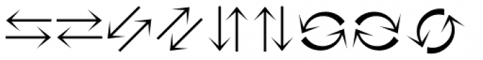 Omnidirectional Arrows One JNL Font OTHER CHARS