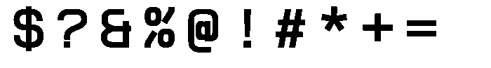Omnigenus Bold Font OTHER CHARS