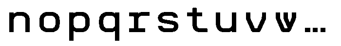 Omnigenus Bold Font LOWERCASE