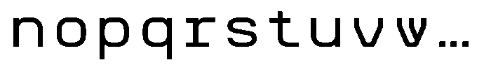 Omnigenus Medium Font LOWERCASE