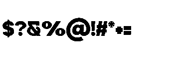 Omoro Black Font OTHER CHARS