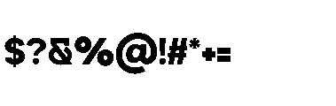 Omoro Extra Bold Font OTHER CHARS
