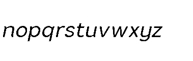 Omoro Italic Font LOWERCASE