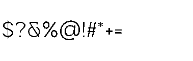 Omoro Light Font OTHER CHARS