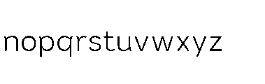 Omoro Light Font LOWERCASE