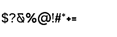Omoro Medium Font OTHER CHARS