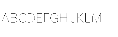Omoro Thin Font UPPERCASE