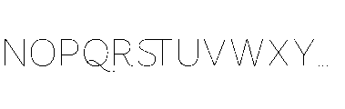 Omoro Thin Font UPPERCASE