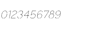 Omoro VF Italic Font OTHER CHARS