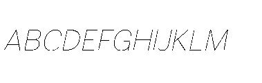 Omoro VF Italic Font UPPERCASE