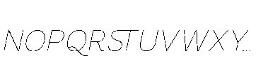 Omoro VF Italic Font UPPERCASE