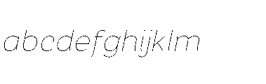 Omoro VF Italic FONT
