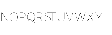 Omoro VF Regular Font UPPERCASE