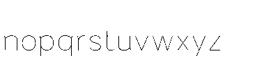 Omoro VF Regular Font LOWERCASE