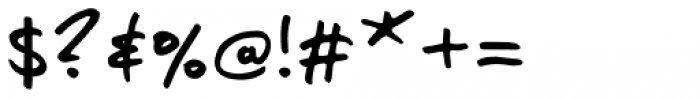 Omoshiroi Regular Font OTHER CHARS