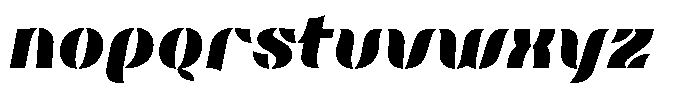 Omvros Pro Black Italic Font LOWERCASE