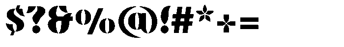 Omvros Pro Black Font OTHER CHARS