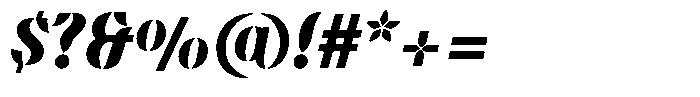Omvros Pro Bold Italic Font OTHER CHARS