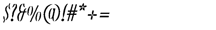 Omvros Pro Extra Light Italic Font OTHER CHARS
