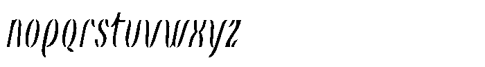 Omvros Pro Extra Light Italic Font LOWERCASE
