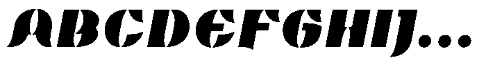Omvros Pro Fat Italic Font UPPERCASE