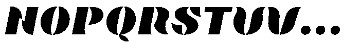 Omvros Pro Fat Italic Font UPPERCASE