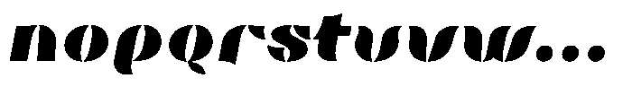 Omvros Pro Fat Italic Font LOWERCASE