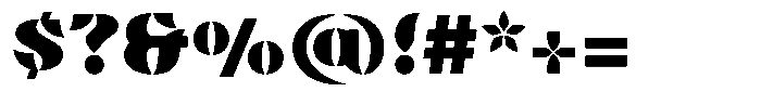 Omvros Pro Fat Font OTHER CHARS