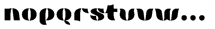 Omvros Pro Fat Font LOWERCASE