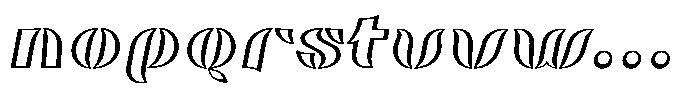 Omvros Pro Fate Italic Font LOWERCASE