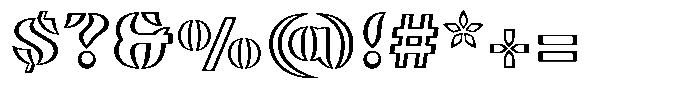 Omvros Pro Fate Font OTHER CHARS