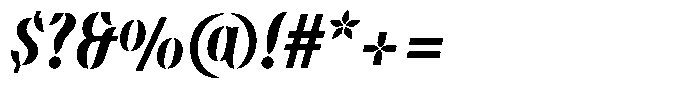 Omvros Pro Medium Italic Font OTHER CHARS