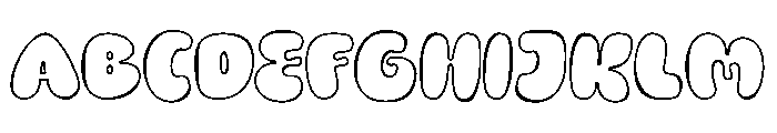 ONIDEL Outline Font UPPERCASE
