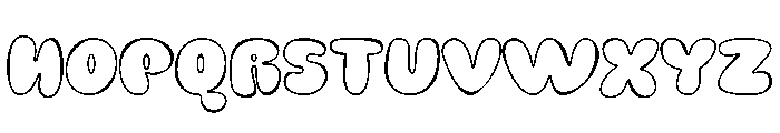 ONIDEL Outline Font UPPERCASE