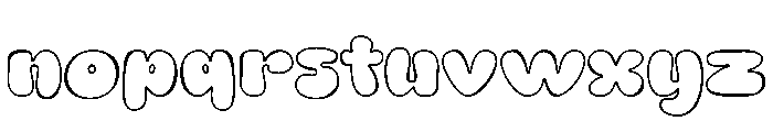 ONIDEL Outline Font LOWERCASE