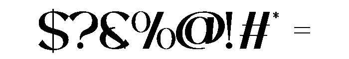 ONNEGA-Regular Font OTHER CHARS