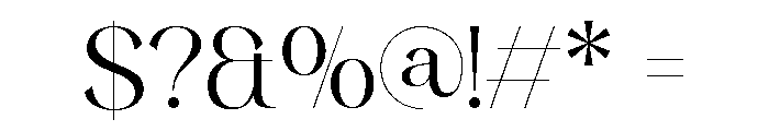 Ondine Regular Font OTHER CHARS