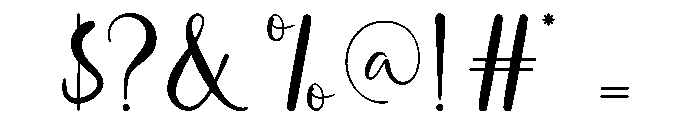 One Only Font OTHER CHARS
