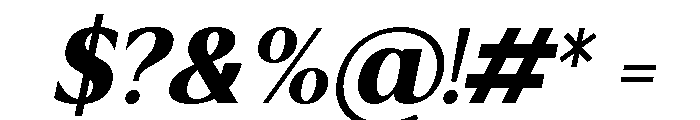Onelia Italic Font OTHER CHARS