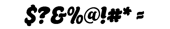 Onilery Italic Font OTHER CHARS