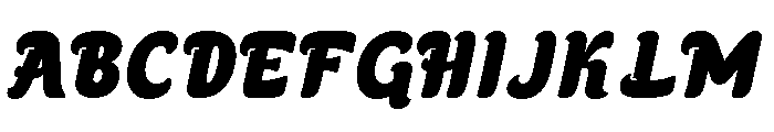 Onilery Italic Font UPPERCASE