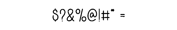 Only Script Font OTHER CHARS