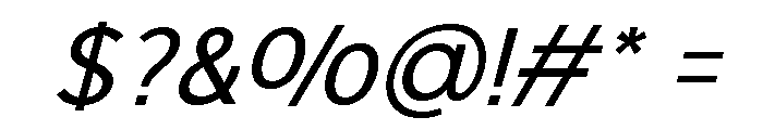 Onlysan Medium Italic Regular Font OTHER CHARS