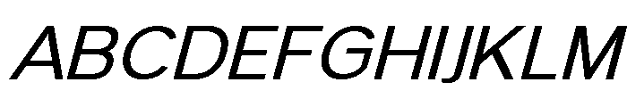 Onlysan Medium Italic Regular Font UPPERCASE